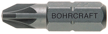 Bohrcraft Bit 1/4" Kreuzschlitz Größe für Pozi-Schrauben PZ 2 x 50 mm