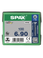 SPAX Senkkopf T-STAR plus - Teilgewinde WIROX A3J  T30  -  6x90  -  100 Stk