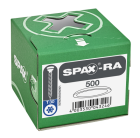 Kunststoff-Abdeckkappen, passend für SPAX-RA Flachsenkkopf, weiß, 500 Stück