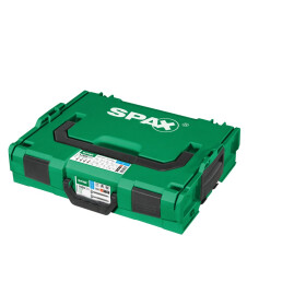 SPAX Montagekoffer Edelstahl A2  L-BOXX, Kunststoff - Senkkopf T-STAR plus, 17 Abmessungen, 1070tlg incl. 5 Bits