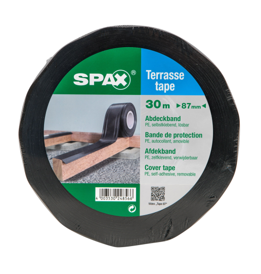 SPAX Tape - Abdeckband selbstklebend 30 m x 87 mm auf Rolle - 1 Stk