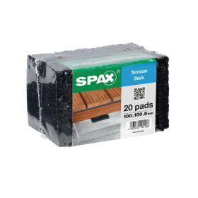 SPAX Pads: 100 x 100 x 8 mm  - 25 Stk