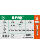 SPAX Sortiment Koffer groß 387 tlg. - Senkkopf T-STAR plus WIROX