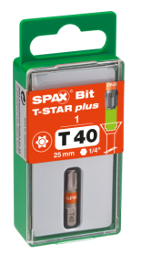 SPAX-BIT für T-STAR plus mit Kraftangriff T40 25mm - 1 Stk