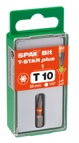 SPAX-BIT für T-STAR plus mit Kraftangriff T10 25mm - 1 Stk