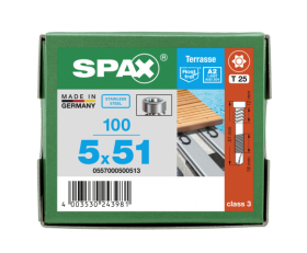 SPAX Terrassenschraube für Aluminium Profile...