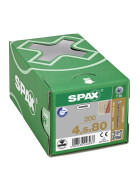 SPAX Verlegeschraube Senkkopf, T-STAR plus 4CUT, Fixiergewinde WIROX A3J  T20  -  4,5x80  -  200 Stk