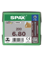 SPAX WIROX Zylinderkopfschraube T-STARplus VG TX30 6 x 80  200 Stk
