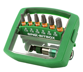 SPAX-BITBOX T-STAR PLUS (6 BITS T10-T40 25MM + 1...