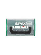 SPAX L-BOXX Mini, Dübel-Schrauben-Set 481 Teile, A9J, T-STAR plus, Senkkopf - mit 6 Abmessungen