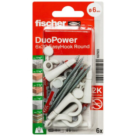 fischer EasyHook Round DuoPower 6x30 - 6 Stk