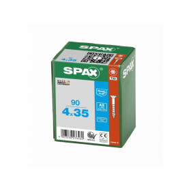 SPAX Edelstahlschraube - 4 x 35 mm - 90 Stk - Teilgewinde...