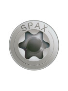 SPAX Edelstahlschraube - 4,5 x 50 mm - 180 Stk - Teilgewinde - Senkkopf - T-STAR plus T20 - 4CUT - Edelstahl rostfrei A2