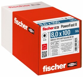 fischer PowerFast FPF II WTP 8,0 x 100 BC 50 Tellerkopf...