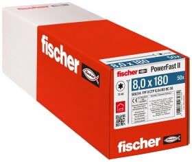 fischer PowerFast FPF II CTP 8,0 x 180 BC 50 Senkkopf TX...