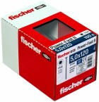 fischer PowerFast FPF II CTP 5,0 x 120 BC 100 Senkkopf TX Teilgewinde galvanisch verzinkt, blau passiviert