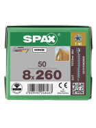 SPAX Zylinderkopfschraube T-STAR plus VG TX40 8 x 260 WIROX  50 Stk