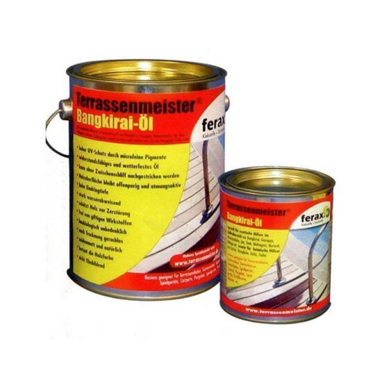 Bangkirai-Terrassenpflege Öl speziell für exotische Hölzer 750 ml