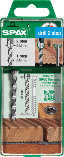 SPAX Stufenbohrer drill 2 step 4,1 und 6,5 - 1 Stk