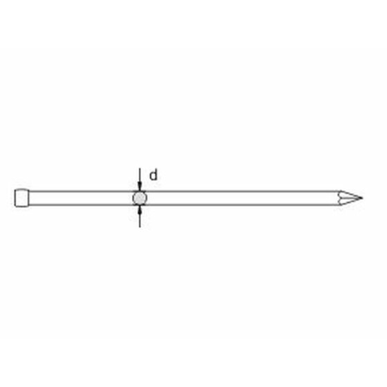 Stauchkopfnagel - Stift blank 1,6 x 30 1 KG