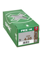 SPAX FEX-H für Beschläge auf Holz TX15 4x35  1000 Stk