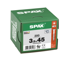 SPAX Senkkopf T-STAR plus - Teilgewinde WIROX A3J  T20  -  3,5x45  -  200 Stk