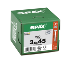 SPAX Senkkopf T-STAR plus - Teilgewinde WIROX A3J  T20  -  3,5x45  -  200 Stk