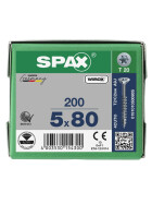 SPAX Senkkopf T-STAR plus - Teilgewinde WIROX A3J  T20  -  5x80  -  200 Stk