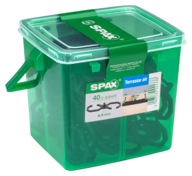 SPAX Air, trennt die Diele von der Unterkonstruktion, 40 Stück in Henkelbox, Abstand 4,5