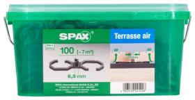 SPAX Air, trennt die Diele von der Unterkonstruktion, 100 Stück in Henkelbox, Abstand 6,5