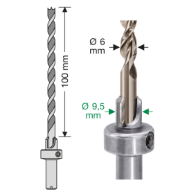 SPAX Bohrsenker step drill 6  -  6mm - 9,5mm  6,5x150 - 1...