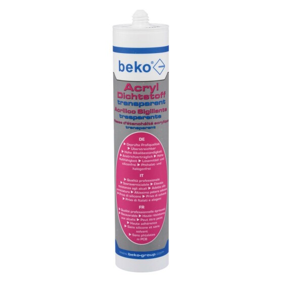 beko Acryl-Dichtstoff 310 ml TRANSPARENT