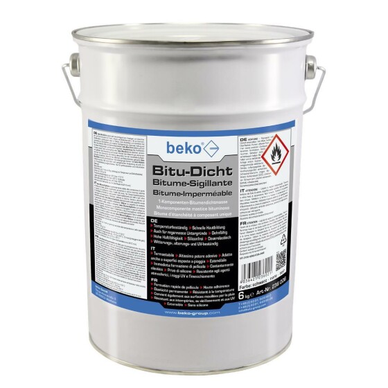 beko Bitu-Dicht  6 kg Eimer schwarz 1-Komponenten Bitumendichtmasse