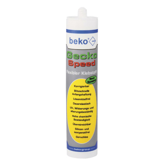 Gecko Speed 290 ml wei&szlig; Flexibler Klebstoff