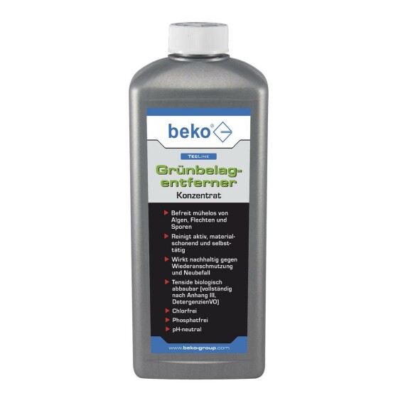 beko TecLine Grünbelagentferner -Konzentrat- 1000 ml Flasche