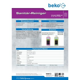 beko TecLine Sanitär-Reiniger Sprühflasche 500 ml