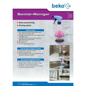 beko TecLine Sanitär-Reiniger Sprühflasche 500 ml