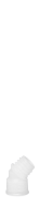 Winkelstück 45° für Kartuschenspitze, transparent