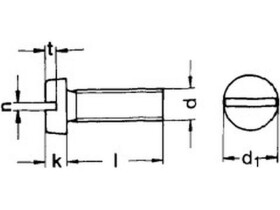 Zylinderschraube DIN 84 mit Schlitz Edelstahl
