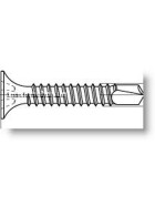 Gipsplattenschrauben mit Bohr- spitze - Trompetenkopf-H  phosphatiert  - 3,5 x 25 - 1000 Stk